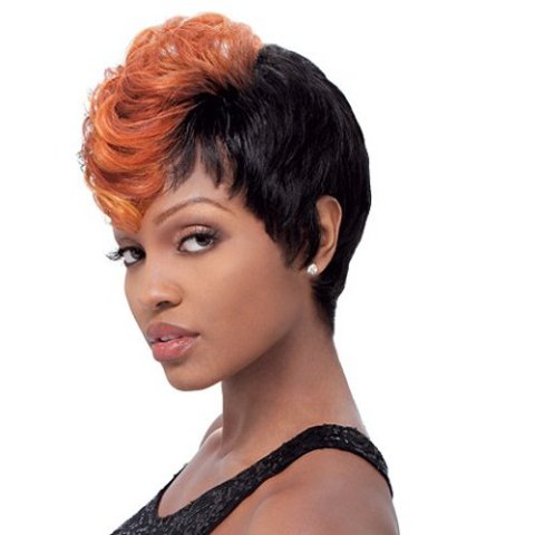 African American Colored Pixie Wigs