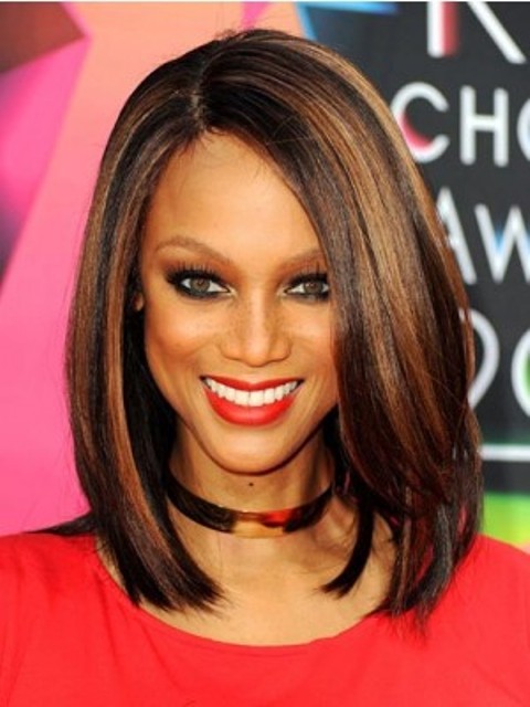 Bob Style Lace Wigs avec couleur pour les femmes noires