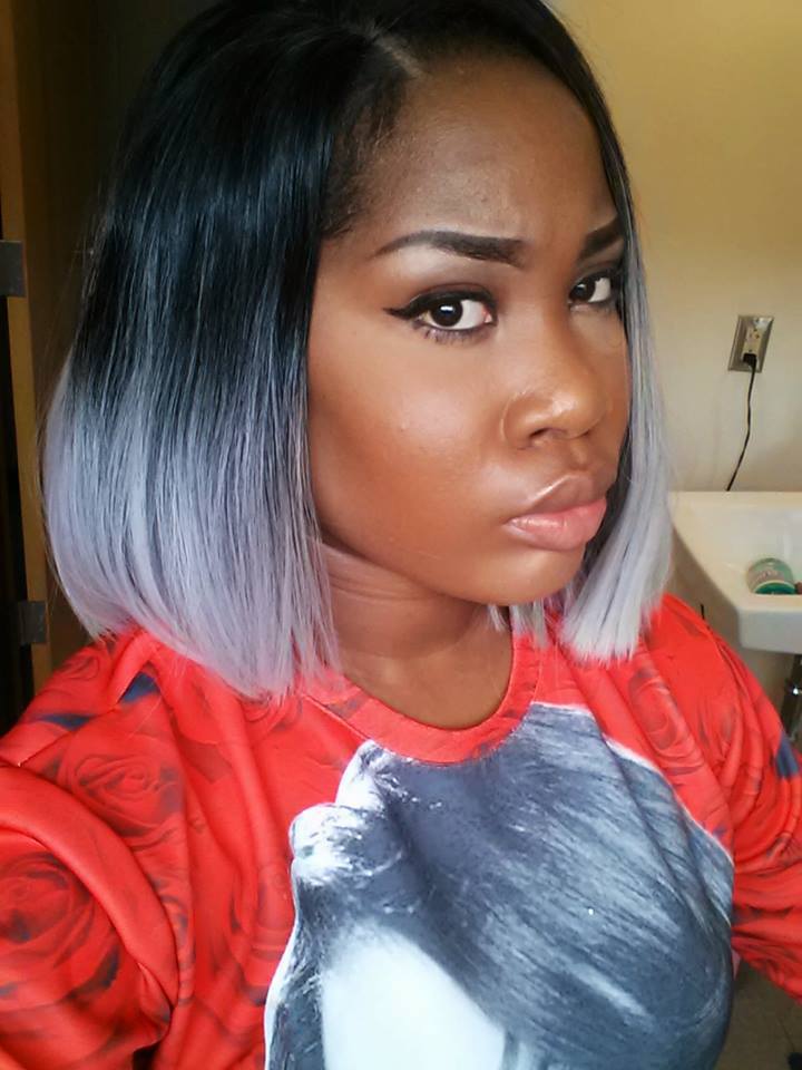 LONG STRAIGHT GREY-BOB HAIRCUT FOR BLACK WOMEN