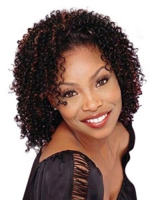 Medium African american curly wigs