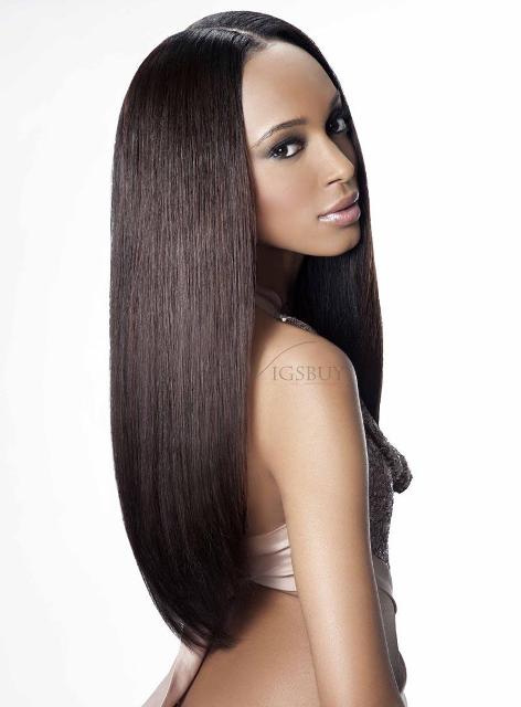 Remy Human Hair Long Straight Full Lace Wig