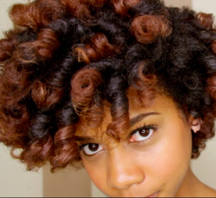 SHORT BLOWOUT HAIRSTYLE WITH COLOR FOR BLACK WOMEN