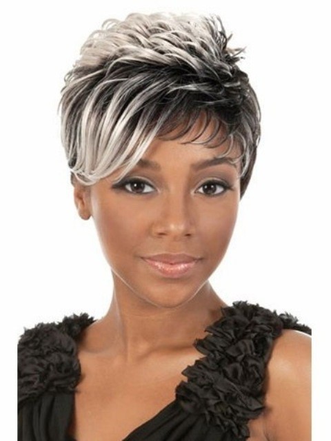 short African American Synthetic Hair Wigs