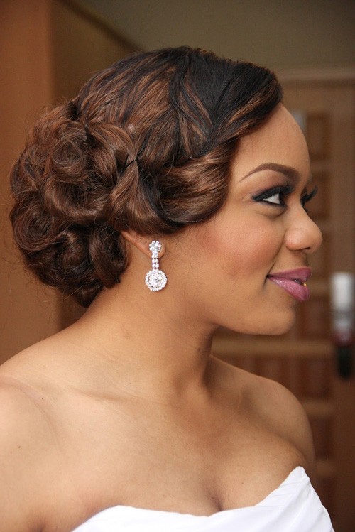 BEST SHORT CURLY HAIRSTYLE FOR BRIDES BLACK WOMEN