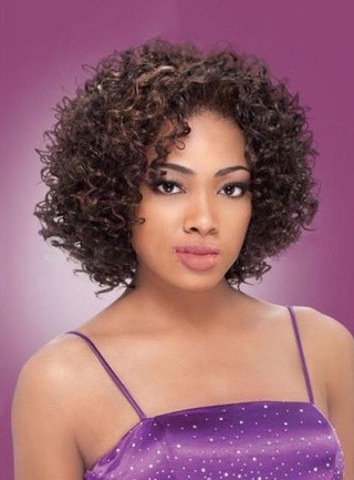 BEST SHORT CURLY TWO WAY COLOR HAIRSTYLE BLACK WOMEN