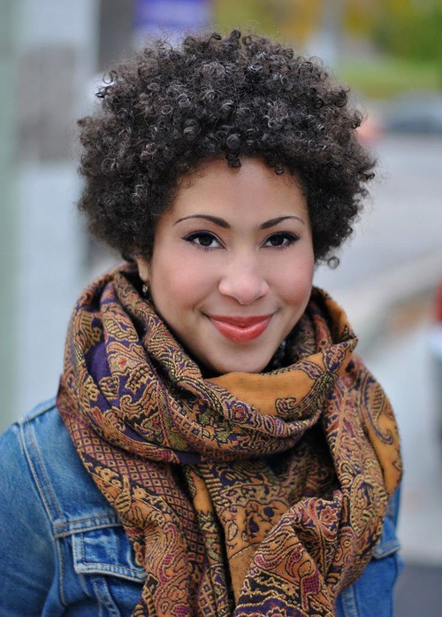 BEST SHORT NATURAL CURLY HAIRSTYLE FOR BLACK WOMEN