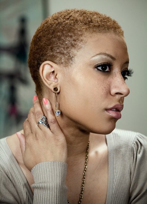 5 Good Short Normal Haircuts on faded Brown Natural African American
