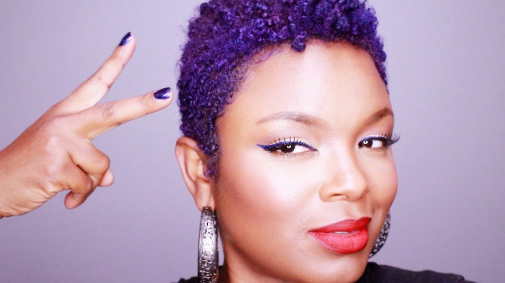 5 Good Short Normal Purple Haircut Natural African American women