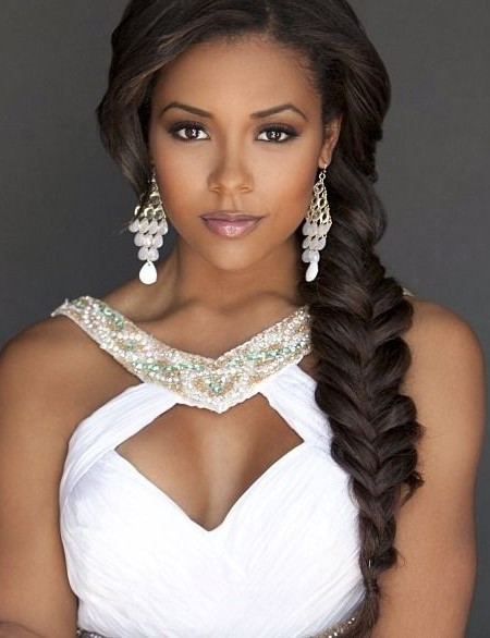 Best Fish Tail Wedding Hairstyle for Black Women