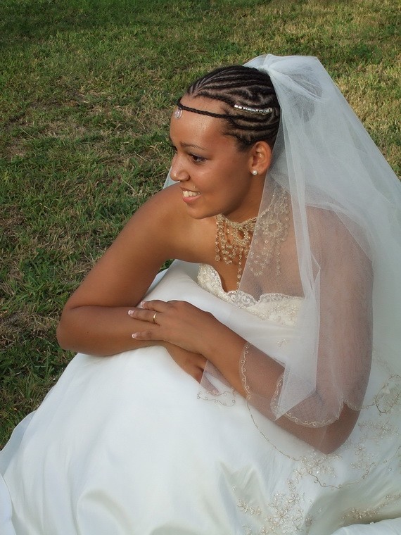 Best Wedding Hairstyle on Cornrows for Black Women