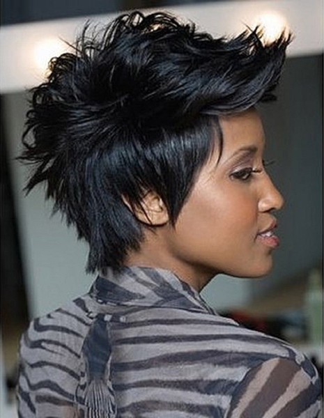 Captivating Short Messy Featured Haircut African American