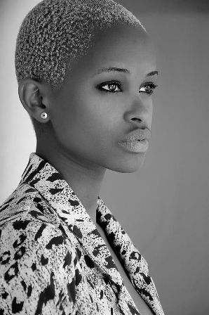 Inspiring short Bald white Blonde curly Haircut African American