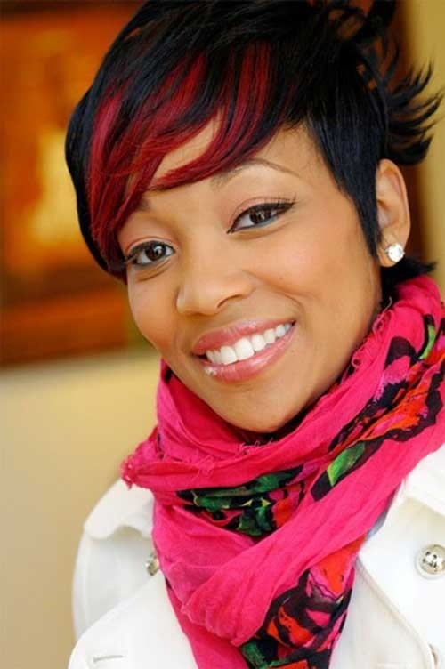 Short Haircut for Long Faces Two way Colored African American