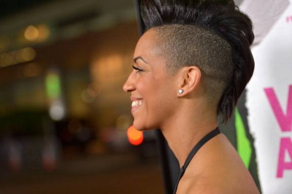 Short one side Mohawk on wavy Haircut African American