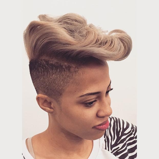 Stunning short French Haircut Blonde African American