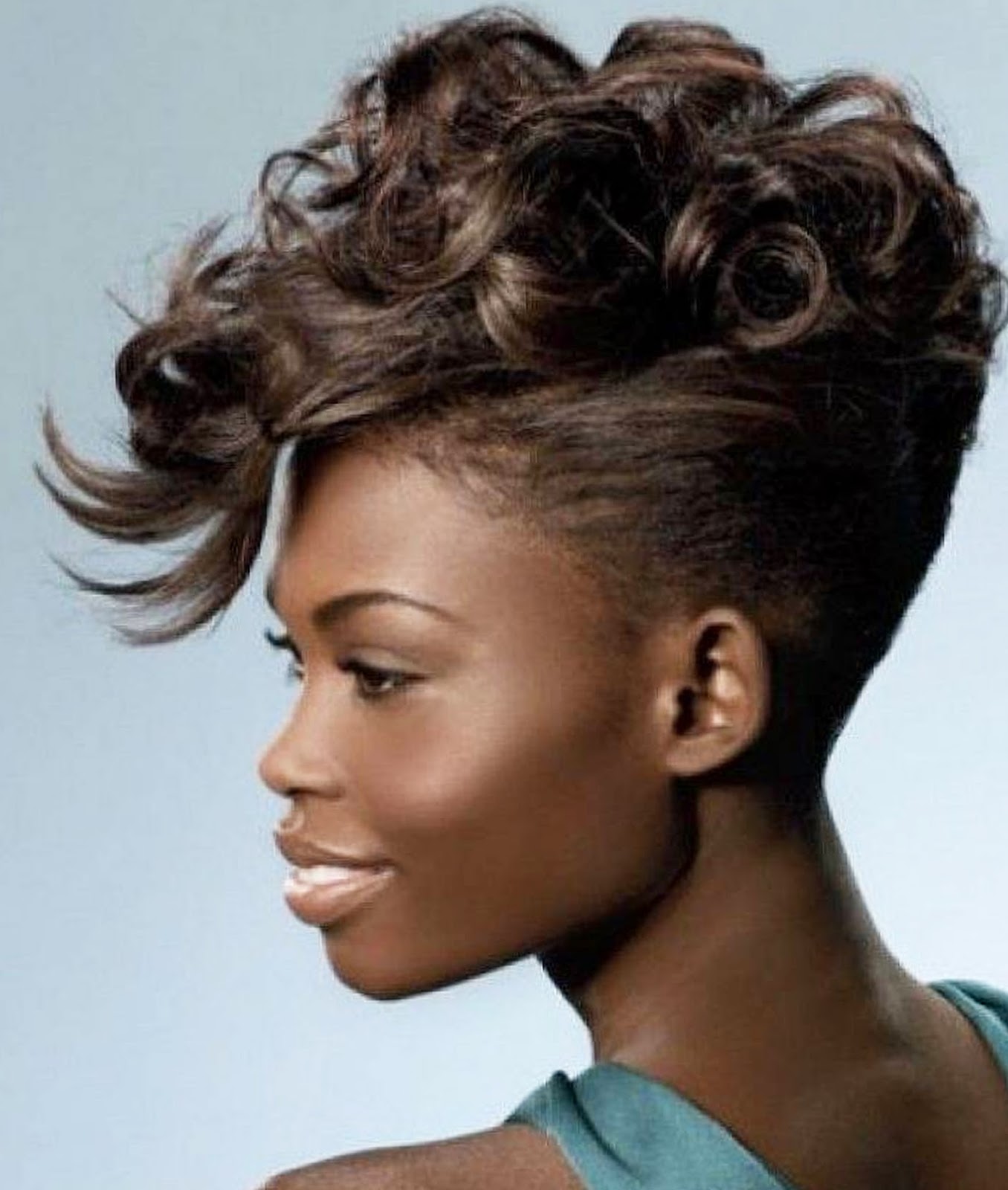 Stunning short French haircut Oval face African American