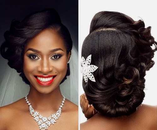 Tremendous natural wavy wedding hairstyles oval face black women