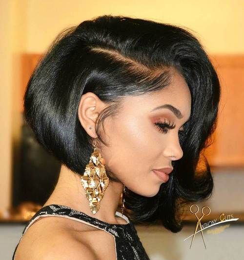 cute-wedding-bob-straight-hair-on-wavy-edges