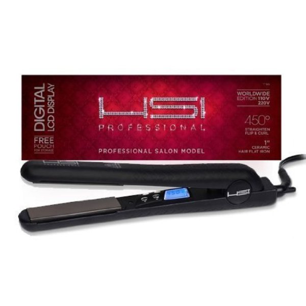 HSI Professional Digital Ceramic Tourmaline Ionic Flat Iron Hair Straightener