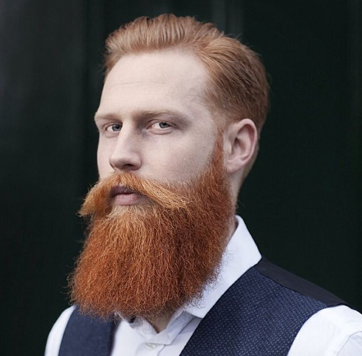 Outgrown Ginger Beard Style