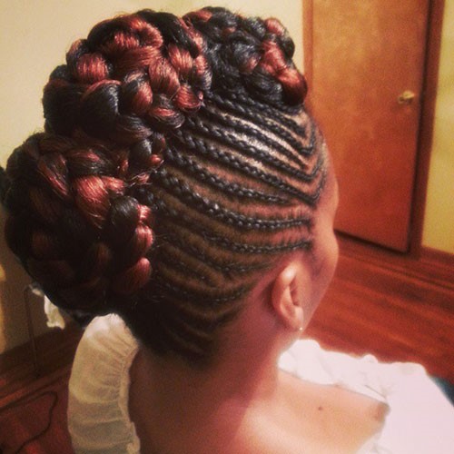 Black-Braided-Mohawk-Hairstyle-With-High-Bun