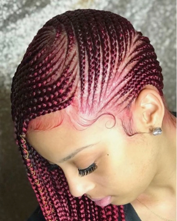 Colored-Cornrow-Braids-Hairstyles-Ideas